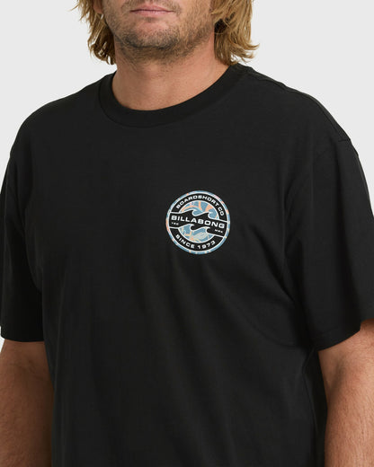 Billabong Men's Hollow Premium Short Sleeve Knit T-Shirt - Black
