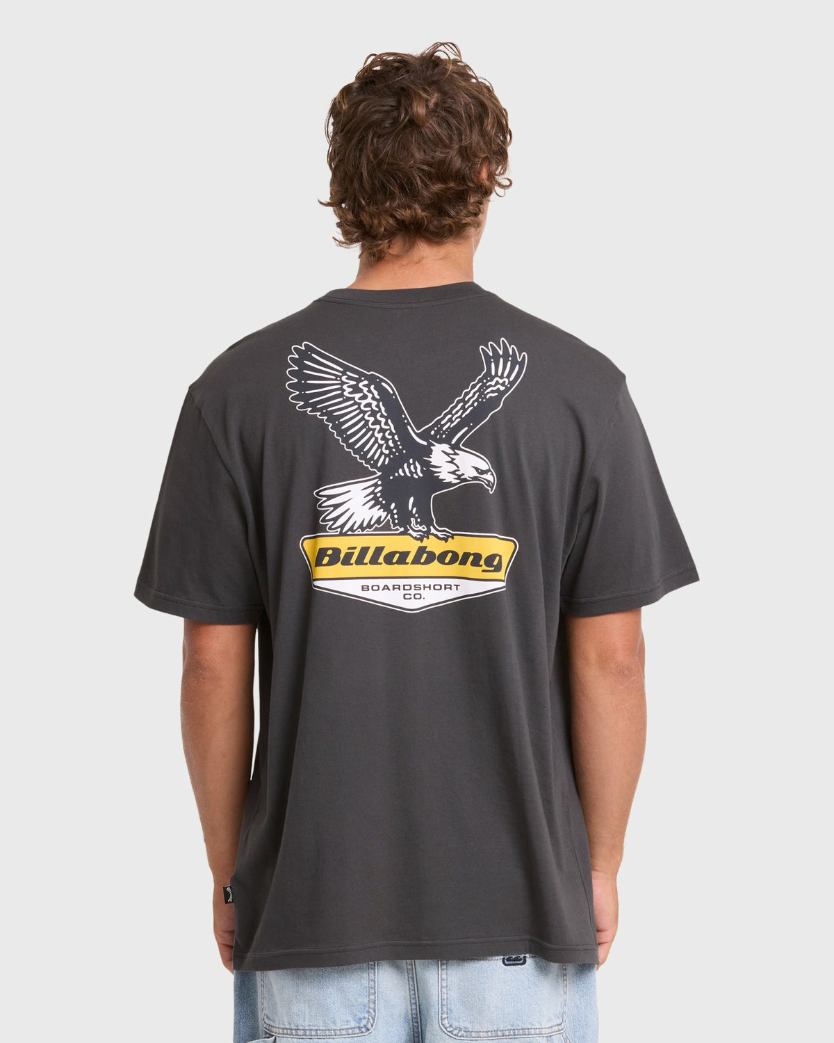 Billabong Men's Snatch Premium Short Sleeve Knit Graphic T-Shirt - Raven