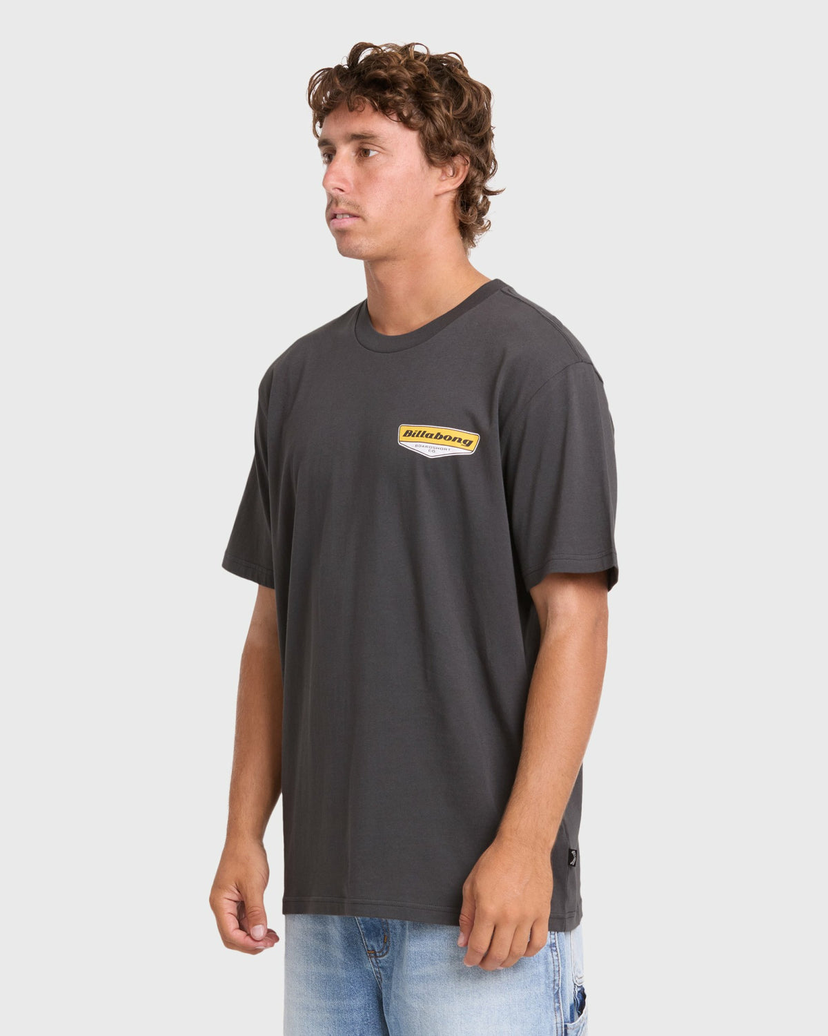 Billabong Men's Snatch Premium Short Sleeve Knit Graphic T-Shirt - Raven