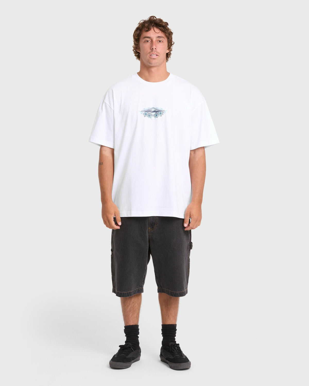 Billabong Men's Biscus OG Short Sleeve Cotton T-Shirt - White