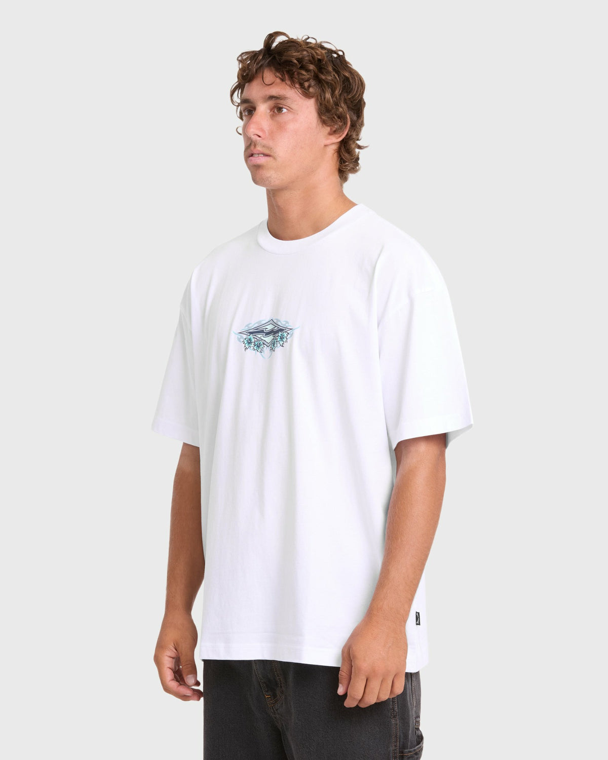 Billabong Men's Biscus OG Short Sleeve Cotton T-Shirt - White
