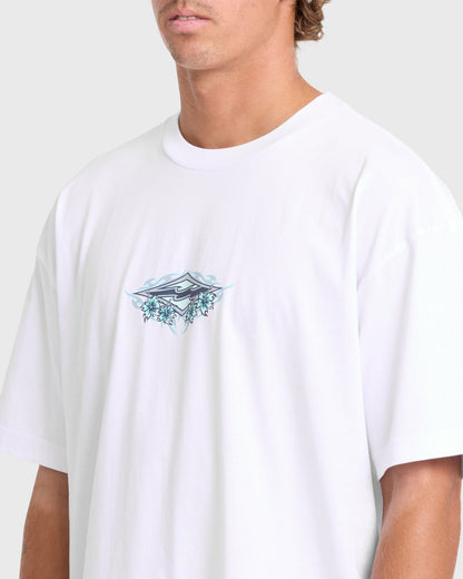 Billabong Men's Biscus OG Short Sleeve Cotton T-Shirt - White