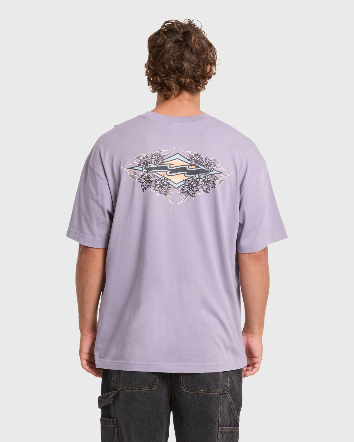 Billabong Men's Biscus OG Short Sleeve Cotton T-Shirt - Purple Ash