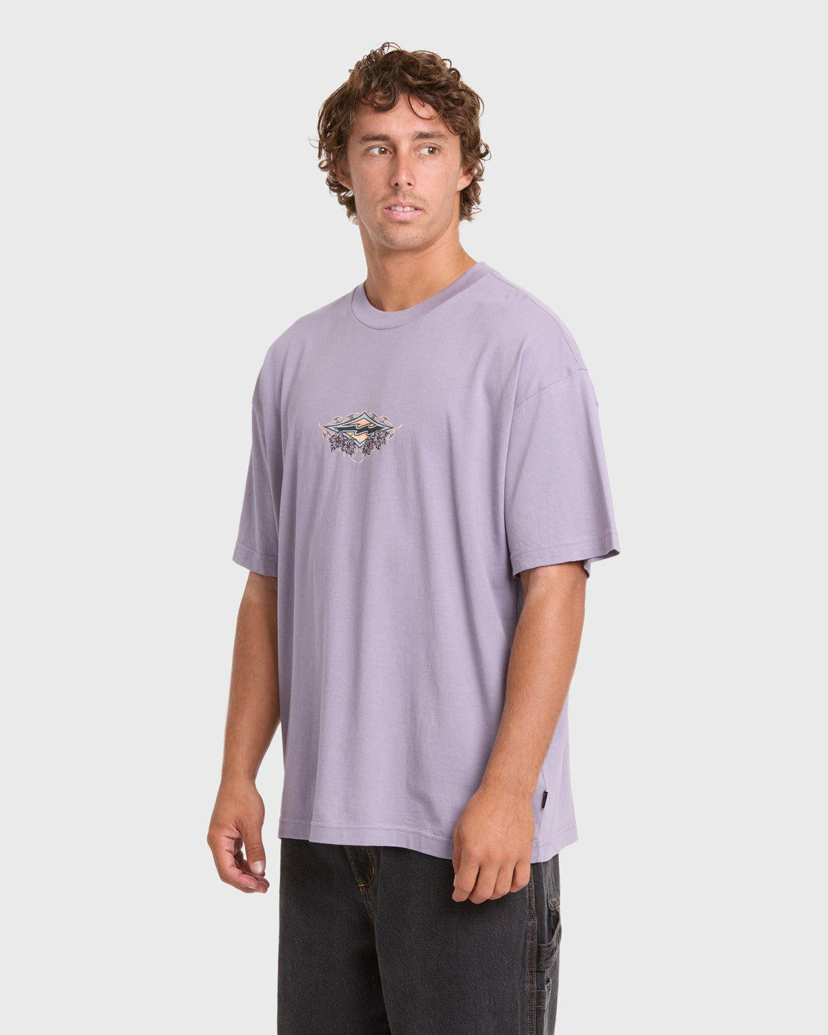 Billabong Men's Biscus OG Short Sleeve Cotton T-Shirt - Purple Ash