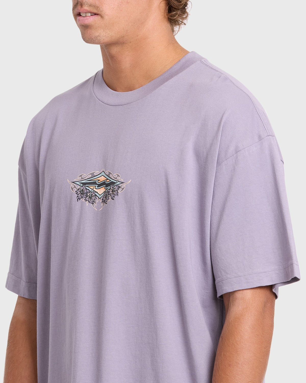 Billabong Men's Biscus OG Short Sleeve Cotton T-Shirt - Purple Ash