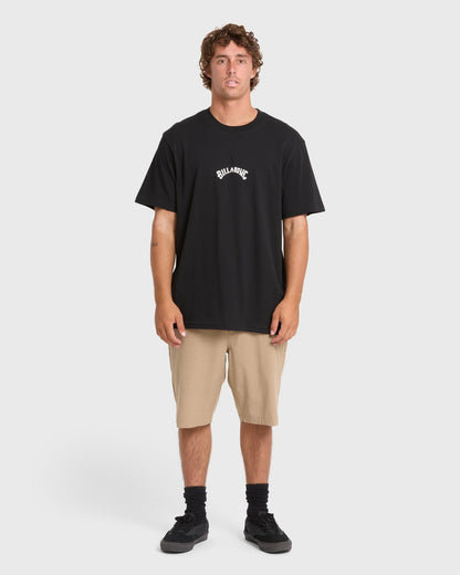 Billabong Men's Mainstay Premium Short Sleeve Cotton T-Shirt - Black