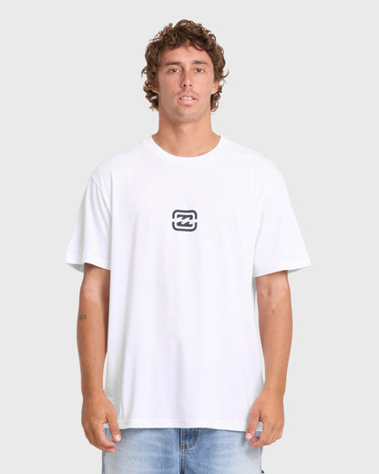 Billabong Men's Mainstay Premium Short Sleeve Cotton T-Shirt - White