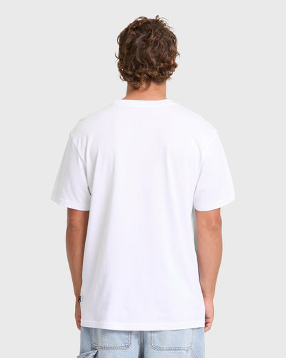 Billabong Men's Mainstay Premium Short Sleeve Cotton T-Shirt - White