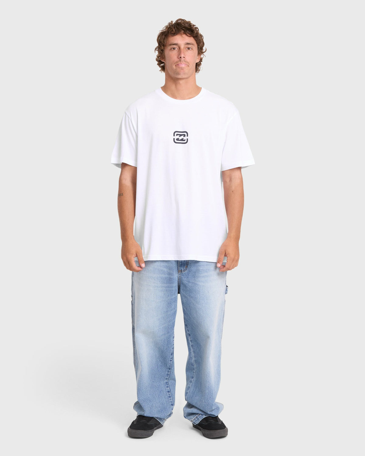 Billabong Men's Mainstay Premium Short Sleeve Cotton T-Shirt - White
