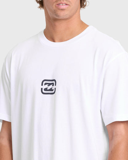 Billabong Men's Mainstay Premium Short Sleeve Cotton T-Shirt - White