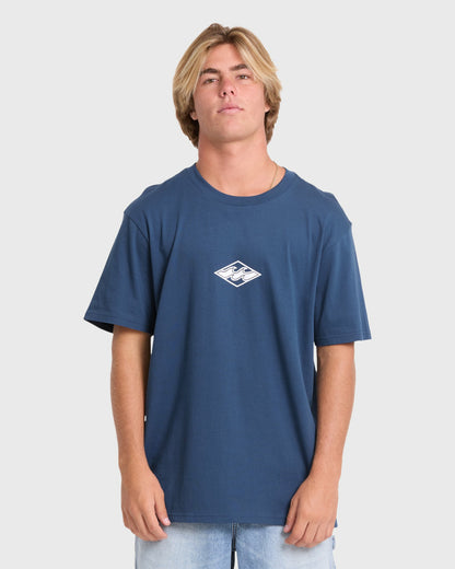 Billabong Men's Mainstay Premium Short Sleeve Cotton T-Shirt - Dark Denim