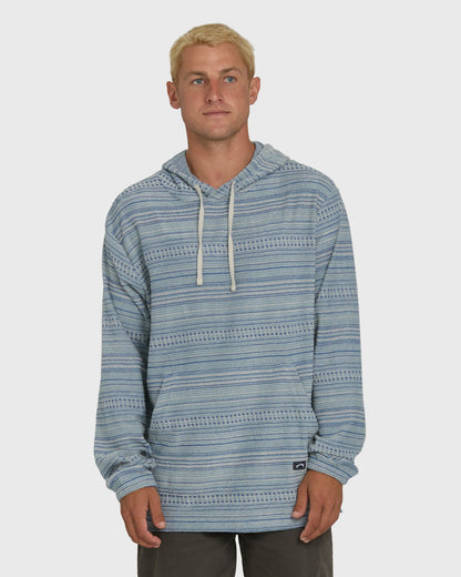 Billabong Men's Flecker Diego YD Pullover Hoodie - Blue Fog
