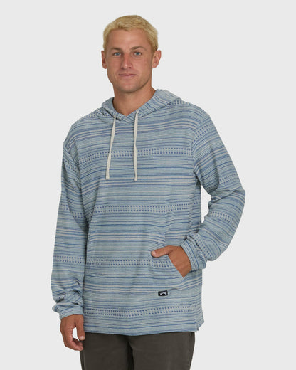 Billabong Men's Flecker Diego YD Pullover Hoodie - Blue Fog