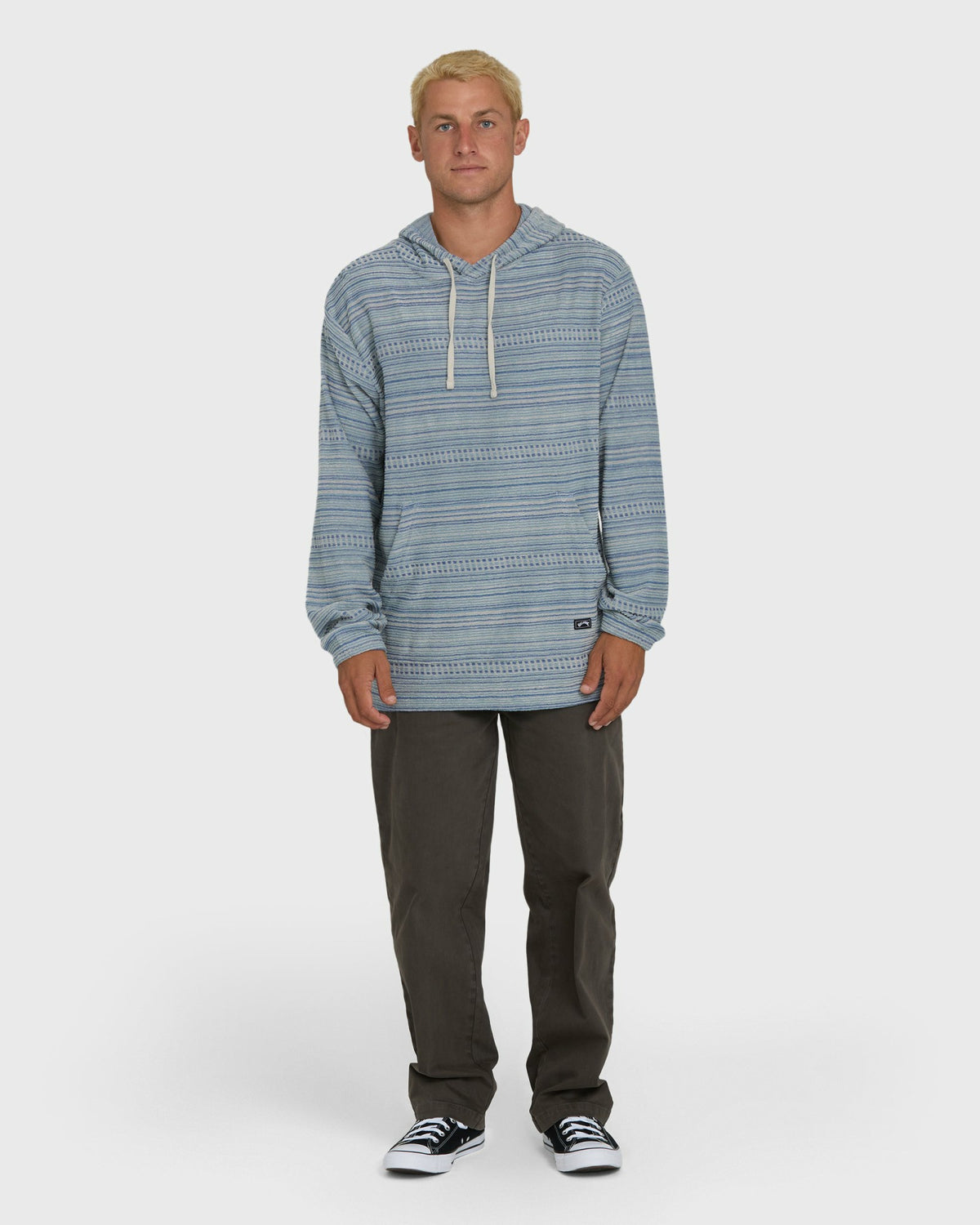 Billabong Men's Flecker Diego YD Pullover Hoodie - Blue Fog