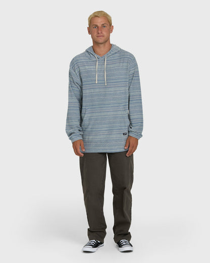 Billabong Men's Flecker Diego YD Pullover Hoodie - Blue Fog