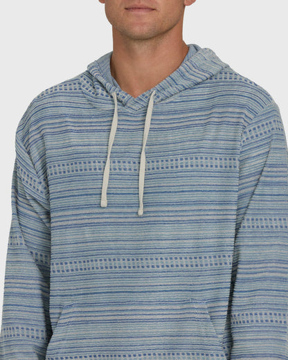 Billabong Men's Flecker Diego YD Pullover Hoodie - Blue Fog
