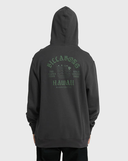 Billabong Men's Island Chain Hawaii Pullover Hoodie - Black