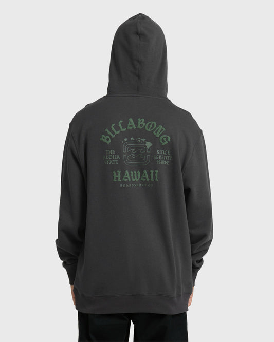 Billabong Men's Island Chain Hawaii Pullover Hoodie - Black