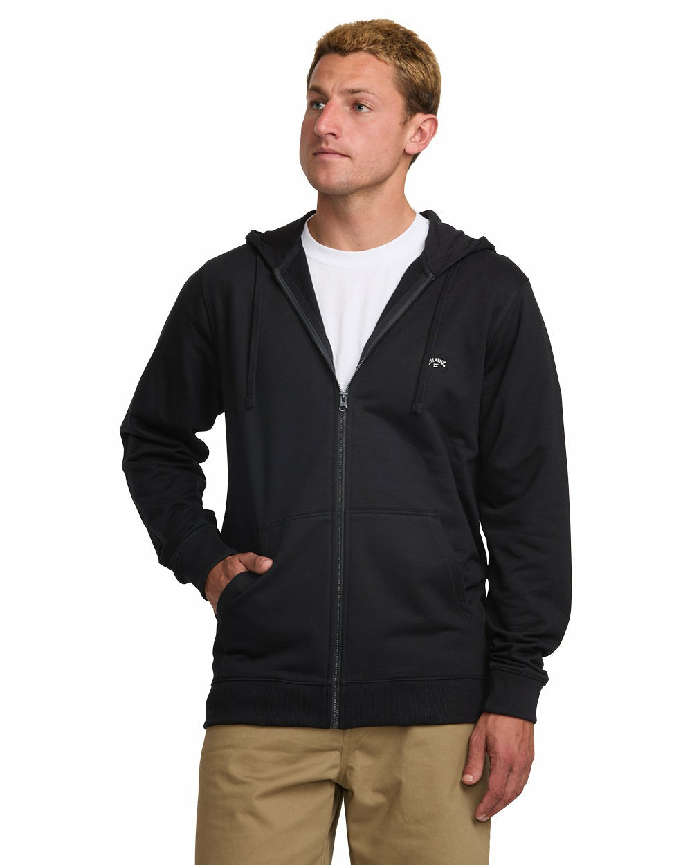 Billabong Men's All Day Zip Front Hoodie - Black