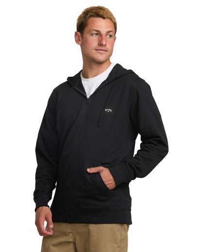 Billabong Men's All Day Zip Front Hoodie - Black