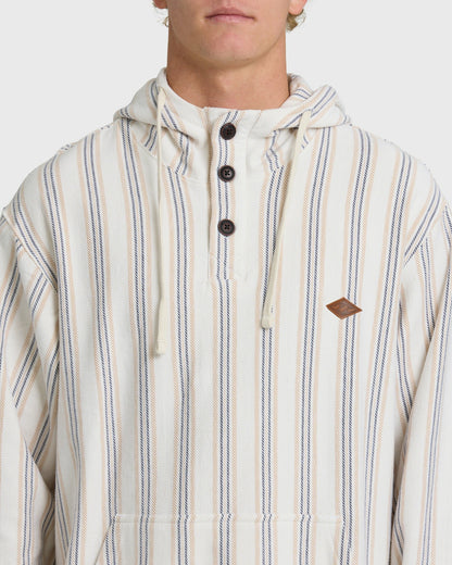 Billabong Men's Rancho Pullover YD Pullover Hoodie - Oatmeal