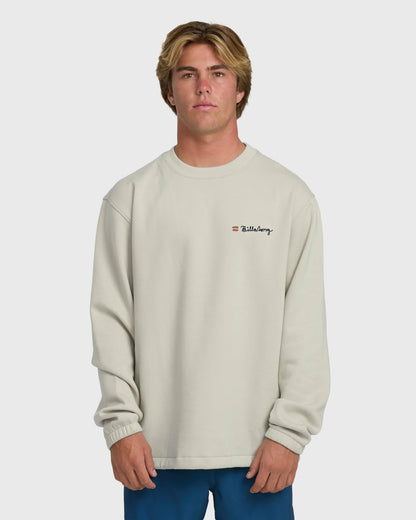 Billabong Men's Compass Crewneck Sweatshirt - Dove