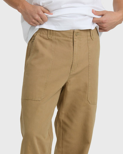 Billabong Men's Stamped Garage Patch Pants - Gravel