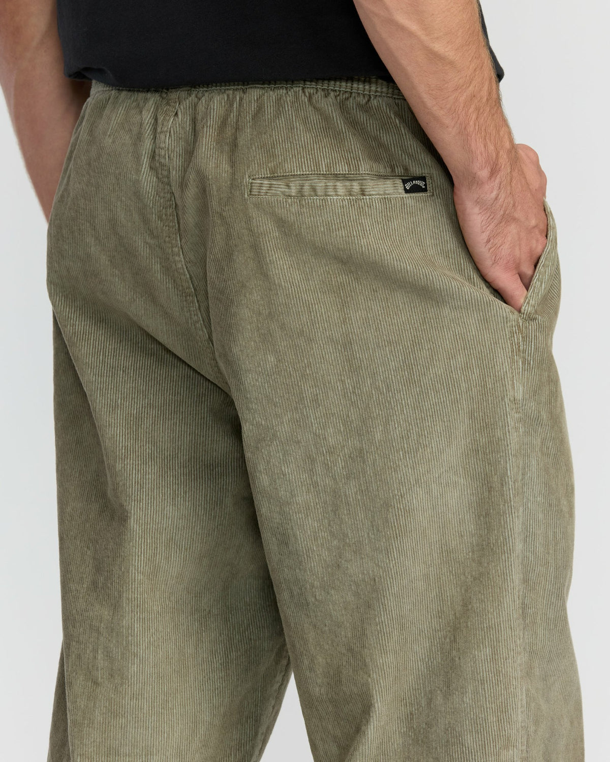 Billabong Men's Larry Elastic Waist Corduroy Pants - Green Ash