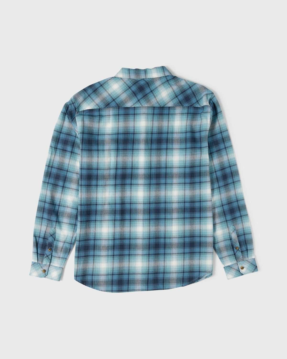 Billabong Men's Coastline Long Sleeve Flannel Shirt - China Blue