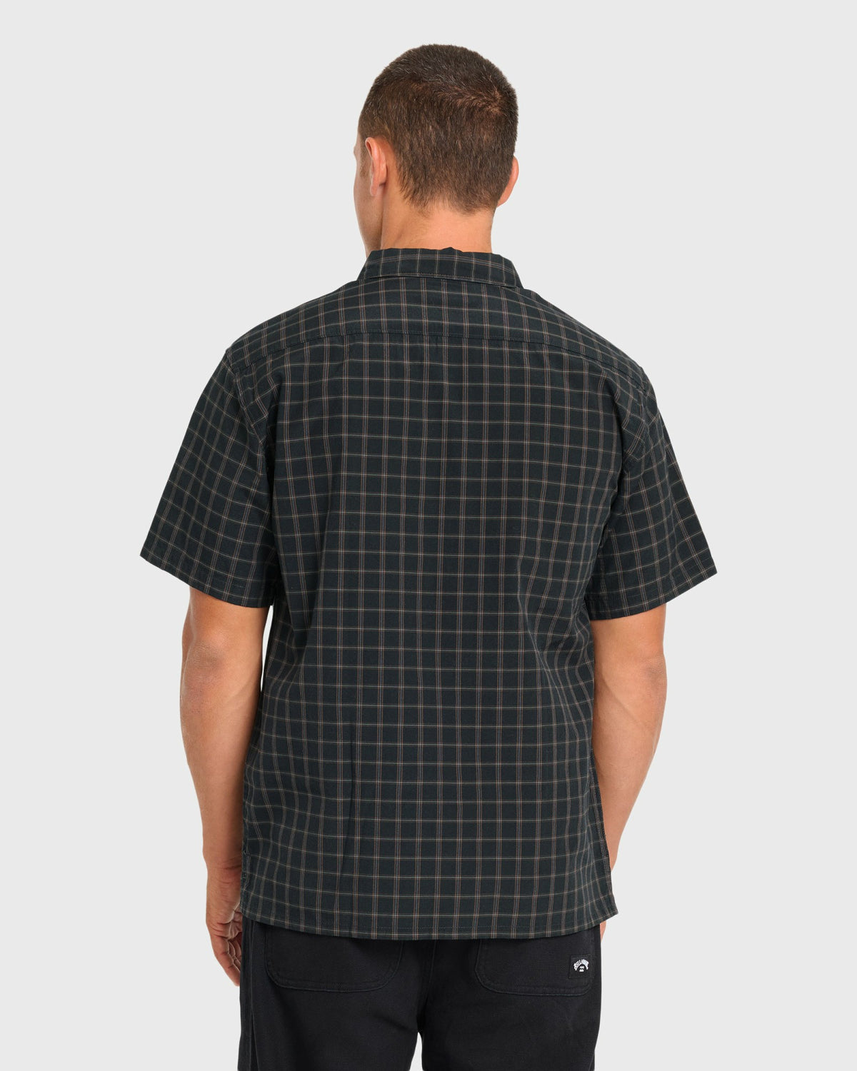 Billabong Men's Vista Short Sleeve Woven Shirt - Phantom