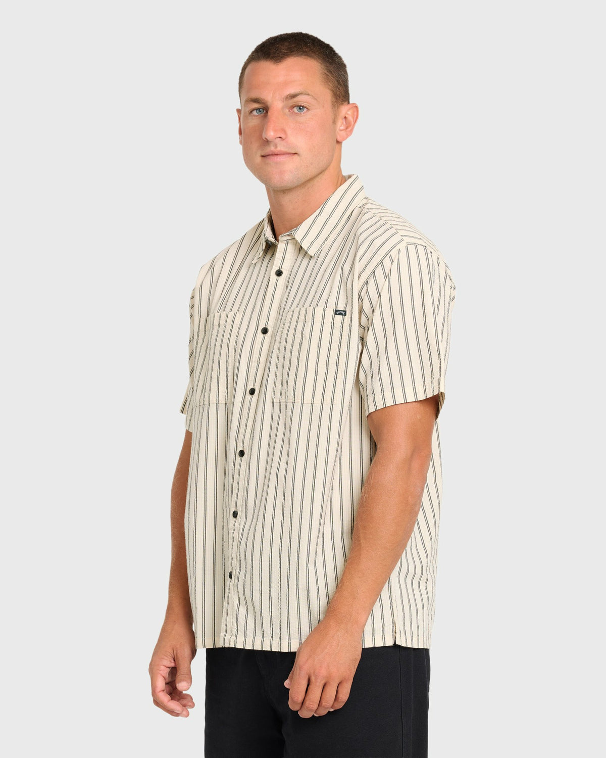 Billabong Men's Vista Short Sleeve Woven Shirt - Off White