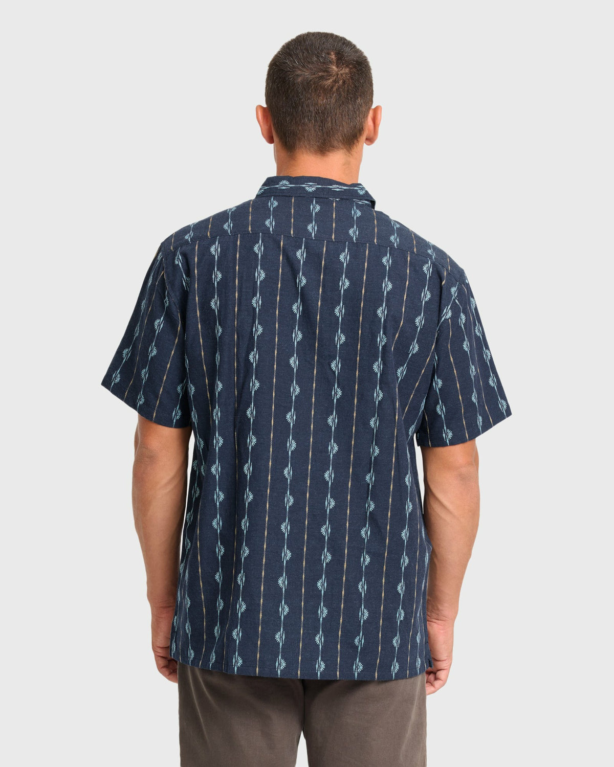 Billabong Men's Sundays Jacquard Short Sleeve Woven Shirt - Real Teal