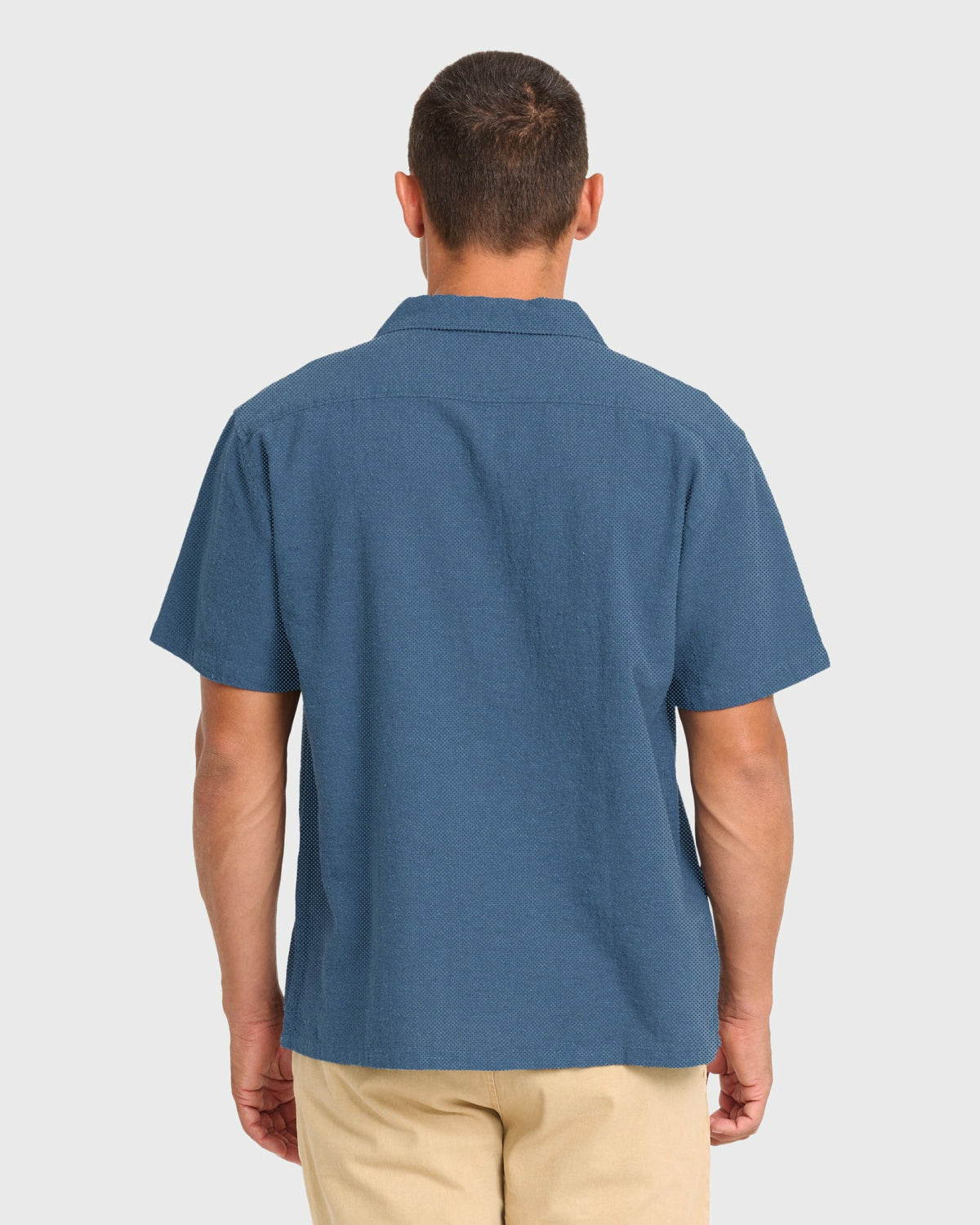 Billabong Men's Victoria Vacay Short Sleeve Woven Shirt - China Blue