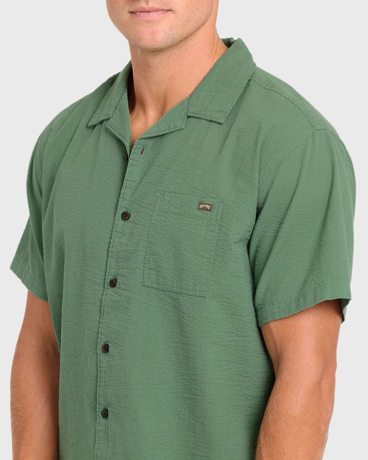Billabong Men's Victoria Vacay Short Sleeve Woven Shirt - Sea Spray