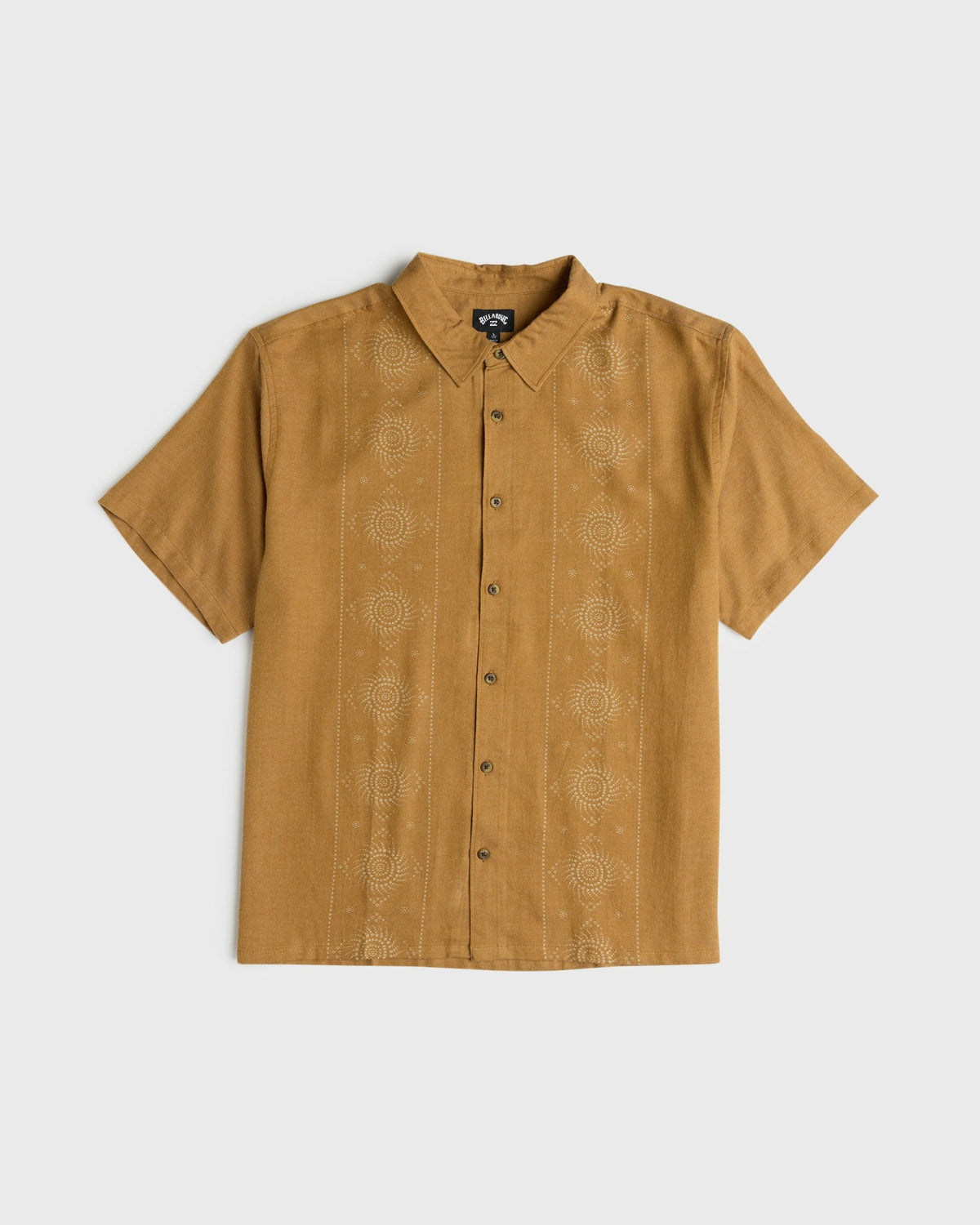Billabong Men's Cordoba Short Sleeve Cotton Shirt - Rubber