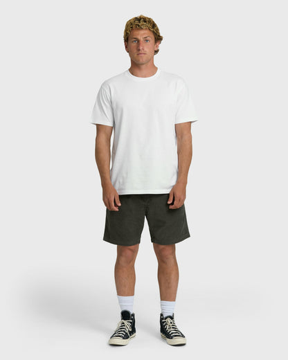 Billabong Men's Larry Layback 17\" Corduroy Shorts - Dark Gray