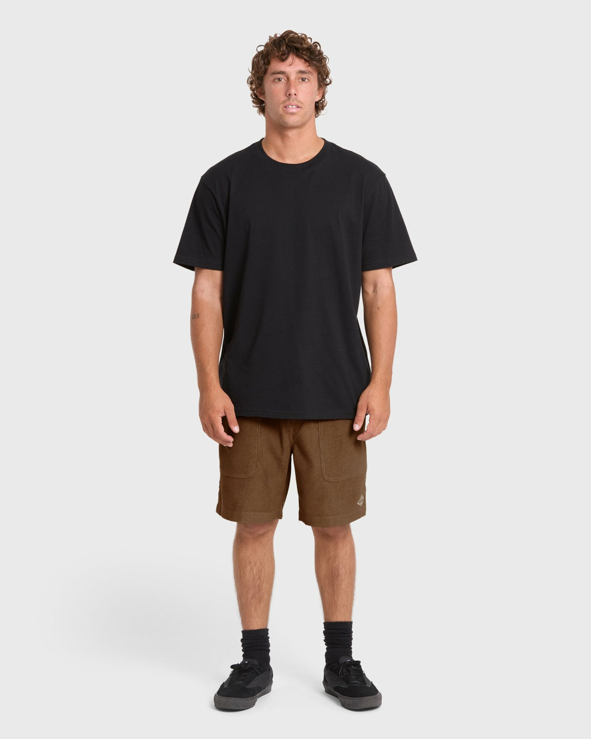 Billabong Men's De La Cruz Cord 18\" Amphibian Hybrid Shorts - Sepia