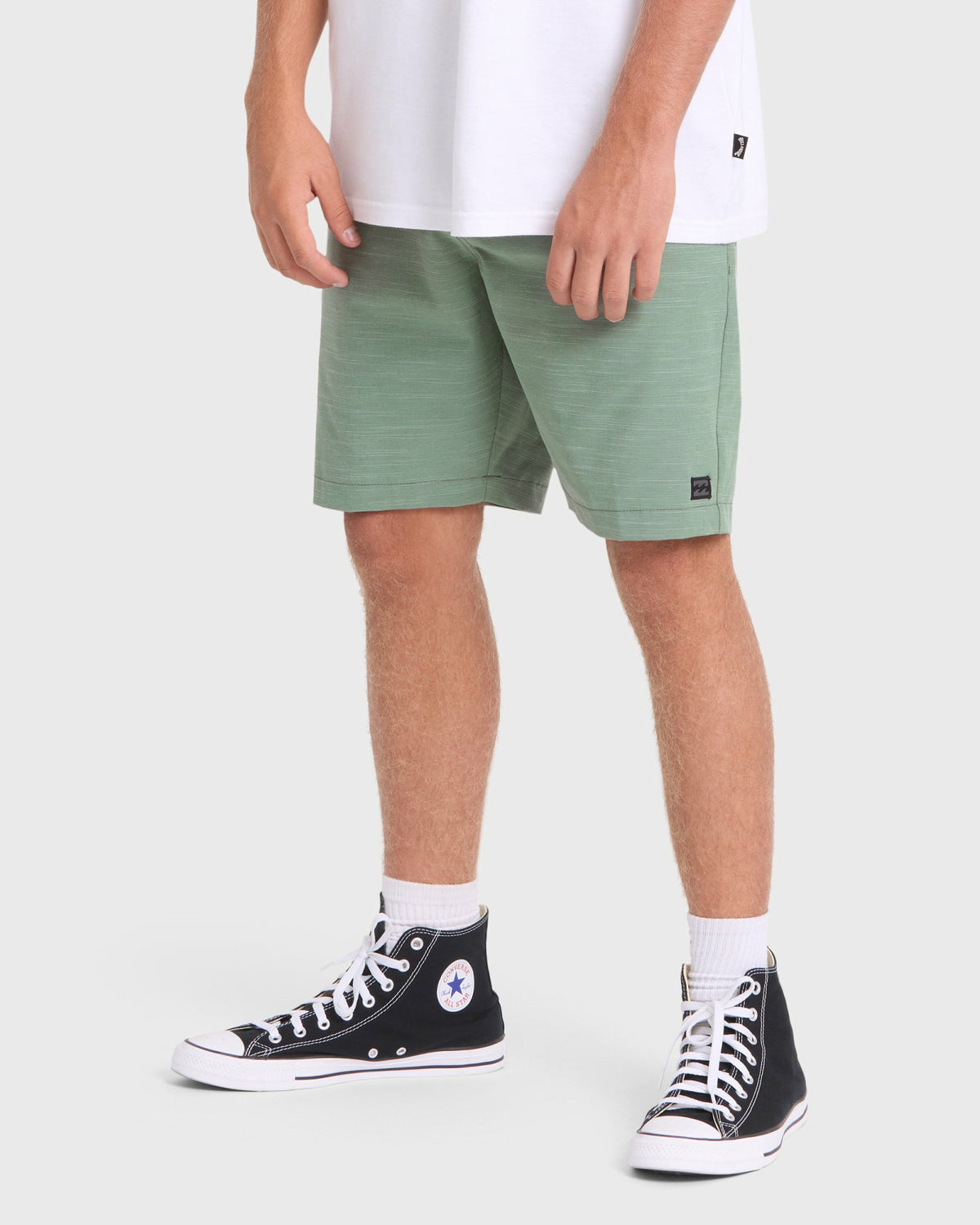 Billabong Men's Crossfire Submersible 19\" Amphibian Hybrid Shorts - Laurel Wreath