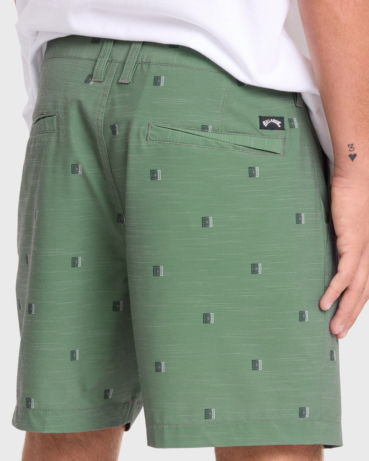 Billabong Men's Crossfire Submersible 17\" Amphibian Hybrid Shorts - Laurel Wreath
