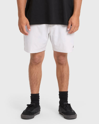 Billabong Men's Crossfire Submersible 17\" Amphibian Hybrid Shorts - Fog Gray
