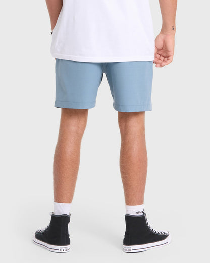 Billabong Men's Crossfire Submersible 17\" Amphibian Hybrid Shorts - Blue Fog