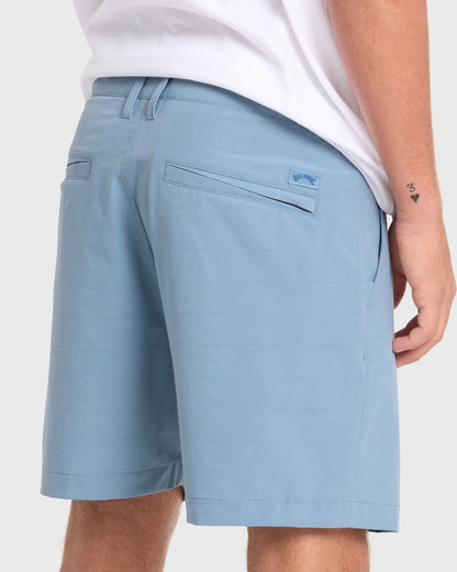 Billabong Men's Crossfire Submersible 17\" Amphibian Hybrid Shorts - Blue Fog