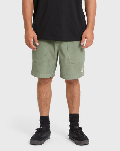 Billabong Men's De La Cruz Cord 18\" Amphibian Hybrid Shorts - Sea Spray