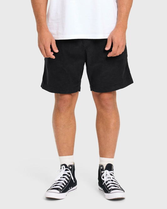 Billabong Men's Larry Layback Corduroy Shorts - Black