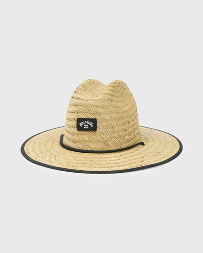 Billabong Men's Tides Print Straw Lifeguard Hat - Jet Black