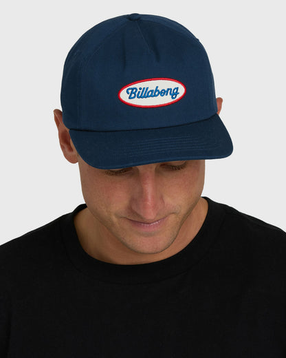 Billabong Men's Caution Snapback Hat - Dark Denim