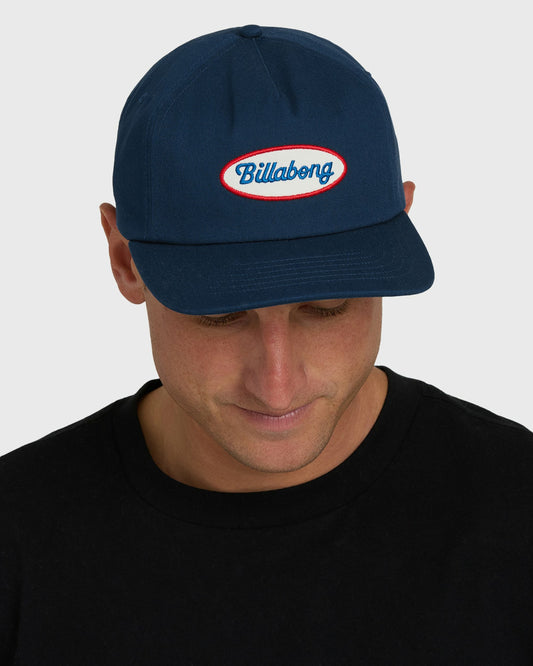 Billabong Men's Caution Snapback Hat - Dark Denim