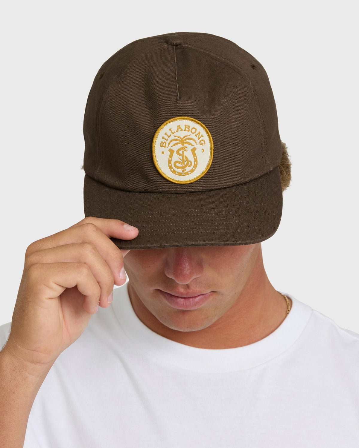 Billabong Men's Breakdown Snapback Hat - Chocolate Brown