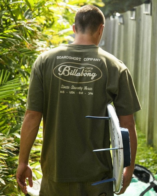 Billabong Men's Bad Dog Pocket Regular Tee - Olive