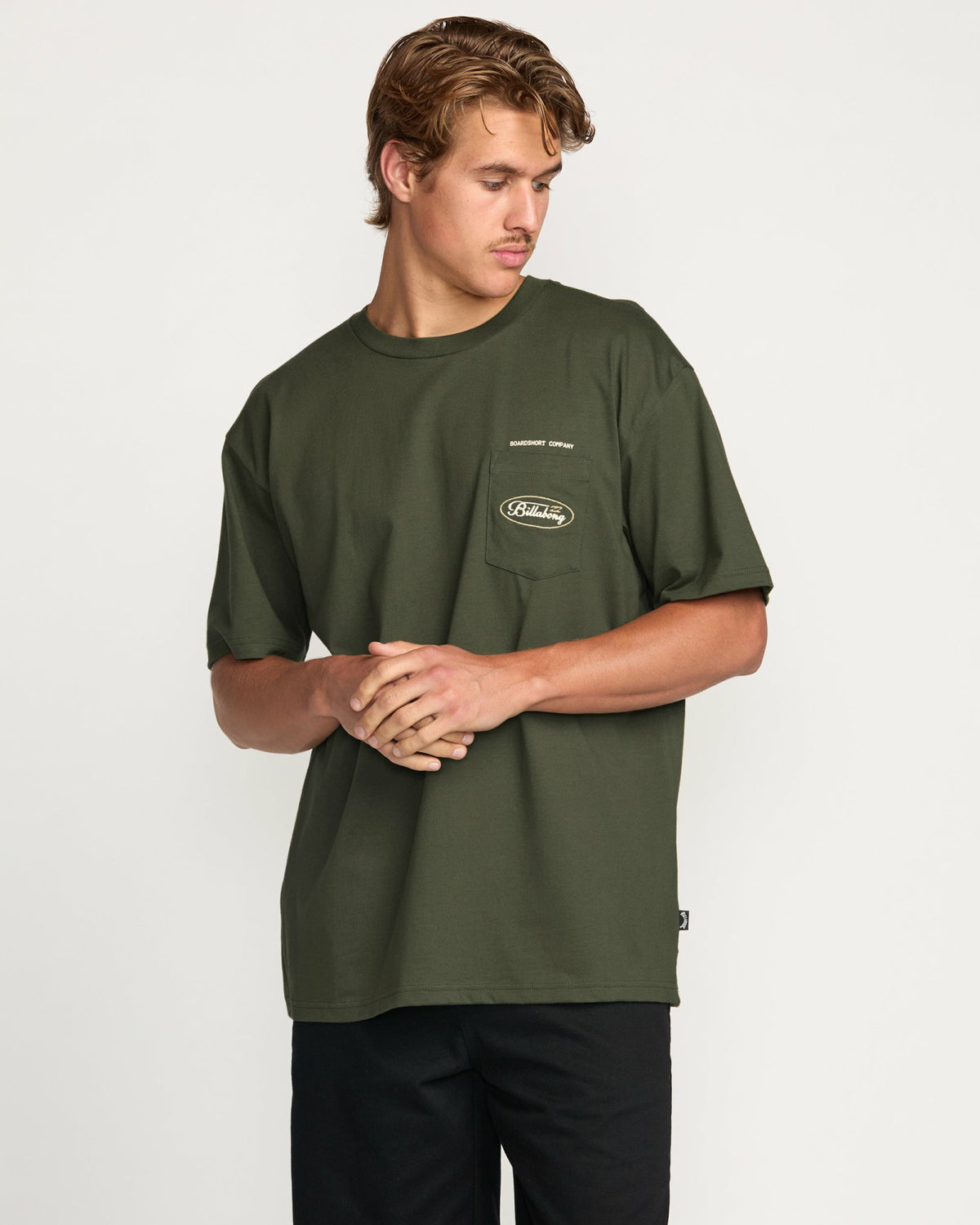 Billabong Men's Bad Dog Pocket Regular Tee - Olive